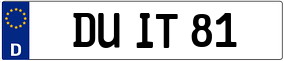 Trailer License Plate